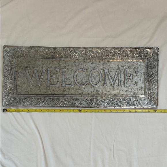 Rustic Silver Welcome Sign - Picture 3 of 4